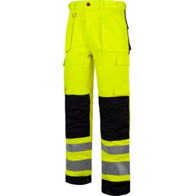Pantalón De Alta Visibilidad De Triple Costura Combinado Workteam C2912 50 Amarillo A.v.+negro Pantalón De Alta Visibilidad De Triple Costura Combinado Workteam C2912 50 Amarillo A.v.+negro