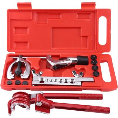 AIDUCHO Kit De Herramientas Para Abocardar Tuberías, 11 Piezas, Cortador De Tubos, Abocardador De Tubos, Doblador De Tubos De Freno Con Estuche. AIDUCHO Kit De Herramientas Para Abocardar Tuberías, 11 Piezas, Cortador De Tubos, Abocardador De Tubos, Doblador De Tubos De Freno Con Estuche.