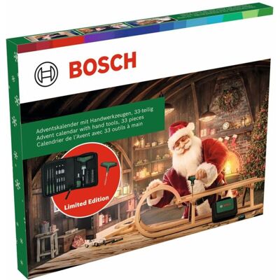 Herramientas Manuales Calendario Adviento, 33 Pza. (3 Destornilladores: De Carraca Con Mango En T, De Precisión Y De Punta Corta, Accesorios, Sacacorchos, Bolsa De Almacenamiento) - Bosch Herramientas Manuales Calendario Adviento, 33 Pza. (3 Destornilladores: De Carraca Con Mango En T, De Precisión Y De Punta Corta, Accesorios, Sacacorchos, Bolsa De Almacenamiento) - Bosch