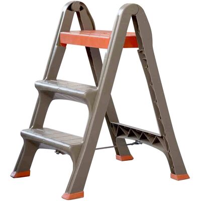 FRANKYSTAR Skala - Taburete Plegable De 3 Peldaños. Escalera Plegable De Polietileno. Carga Mxima De 130 Kg. Dimensiones 47x70x78h Cm. FRANKYSTAR Skala - Taburete Plegable De 3 Peldaños. Escalera Plegable De Polietileno. Carga Mxima De 130 Kg. Dimensiones 47x70x78h Cm.
