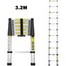 HENGDA 3.2M Gerente telescópico con estabilizador de aluminio Gerente multifuncional Gerente Alusus Pleging Ladder hecha de alta calidad para escaleras