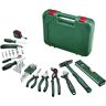 Set de herramientas manuales avanzado Bosch Alicates, trinquete, destornillador, llave inglesa, llaves hexagonales internas y más incluidos, Diseño