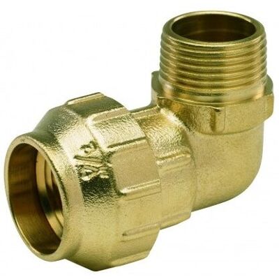 INYECTOMETAL Codo Macho Con Tuerca Externa Fittings Latón - Arco Medidas: Ø20mm X 1/2" INYECTOMETAL Codo Macho Con Tuerca Externa Fittings Latón - Arco Medidas: Ø20mm X 1/2"