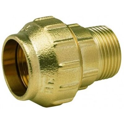 INYECTOMETAL Manguito Macho Fittings Latón - Arco Medidas: Ø20mm X 1/2' INYECTOMETAL Manguito Macho Fittings Latón - Arco Medidas: Ø20mm X 1/2'