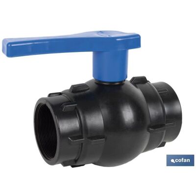 COFAN Válvula De Bola Rosca H-h Pp Pn16 2 1/2 X 2 1/2 COFAN Válvula De Bola Rosca H-h Pp Pn16 2 1/2 X 2 1/2