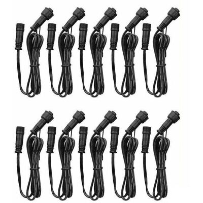 DPZO Cable De Extensión, Paquete De 10 Unidades, Para Focos Led Empotrables, Resistente Al Agua Ip67, 1 M / 3,3 Pies, 2 Pines, Con Conectores Macho Y Hembra. DPZO Cable De Extensión, Paquete De 10 Unidades, Para Focos Led Empotrables, Resistente Al Agua Ip67, 1 M / 3,3 Pies, 2 Pines, Con Conectores Macho Y Hembra.