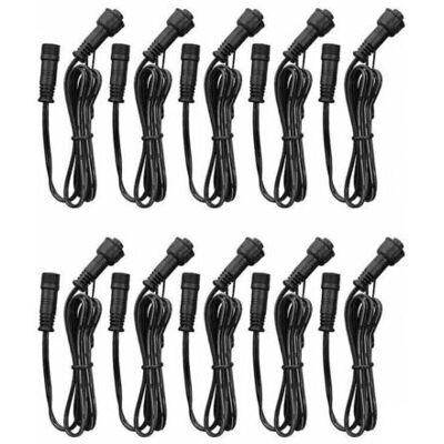 YMYNY Cable De Extensión, Paquete De 10 Unidades, Para Focos Led Empotrables, Resistente Al Agua Ip67, 1 M / 3,3 Pies, 2 Pines, Con Conectores Macho Y Hembra. YMYNY Cable De Extensión, Paquete De 10 Unidades, Para Focos Led Empotrables, Resistente Al Agua Ip67, 1 M / 3,3 Pies, 2 Pines, Con Conectores Macho Y Hembra.