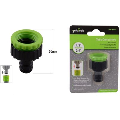 TRADE SHOP TRAESIO Trade Shop - Connettore Rapido Con Filetto Femmina 1/2" E 3/4" Per Tubo Rubinetto 50mm 90024 - TRADE SHOP TRAESIO Trade Shop - Connettore Rapido Con Filetto Femmina 1/2" E 3/4" Per Tubo Rubinetto 50mm 90024 -