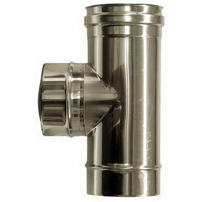 MBM Conector En T De 90° Para Conducto De Humos, Diámetro Dn 350, Tubo De Acero Inoxidable 316 MBM Conector En T De 90° Para Conducto De Humos, Diámetro Dn 350, Tubo De Acero Inoxidable 316