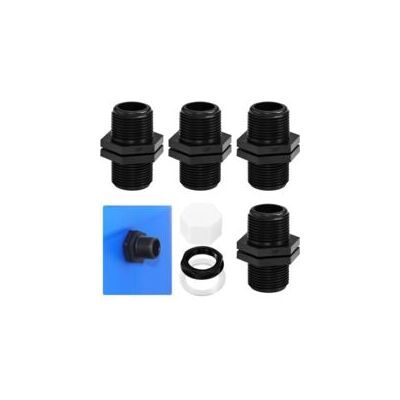 OEM 4 Piezas De Accesorios Completos Para Tanque De Agua De 25 Mm Con Rebosadero, Accesorios De Mamparo Con 4 Tuercas, 4 Juntas, 4 Tapones Para Tanque De Agua, Barril, Cisterna (3/4 De Pulgada) - Crezuo OEM 4 Piezas De Accesorios Completos Para Tanque De Agua De 25 Mm Con Rebosadero, Accesorios De Mamparo Con 4 Tuercas, 4 Juntas, 4 Tapones Para Tanque De Agua, Barril, Cisterna (3/4 De Pulgada) - Crezuo