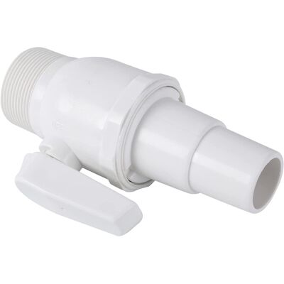 TREETALK Válvula De 1/4 De Vuelta De 1 1/2" - Diámetro 32/38 Mm Para Manguera De Piscina Flotante - Blanca TREETALK Válvula De 1/4 De Vuelta De 1 1/2" - Diámetro 32/38 Mm Para Manguera De Piscina Flotante - Blanca
