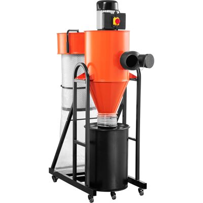 Vevor Extractor De Polvo, Separador Ciclónico Inteligente De 1,5 Hp Con Bolsa De 47,32 L Y Soporte, Sistema De Recolección De Polvo Para Carpintería, Capacidad De Succión De Aire 1296,337 M³/h Vevor Extractor De Polvo, Separador Ciclónico Inteligente De 1,5 Hp Con Bolsa De 47,32 L Y Soporte, Sistema De Recolección De Polvo Para Carpintería, Capacidad De Succión De Aire 1296,337 M³/h
