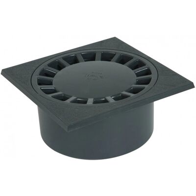 NICOLL - M80-F90 - Gris oscuro - 200x200 - Desagüe de patio NICOLL - M80-F90 - Gris oscuro - 200x200 - Desagüe de patio
