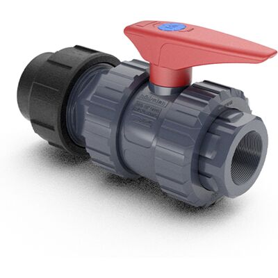 HIDROTEN Val. Pvc Bola Fitting R/hembra A/pe 90x3 HIDROTEN Val. Pvc Bola Fitting R/hembra A/pe 90x3
