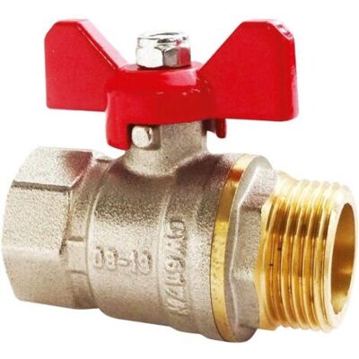 OEM Válvula De Bola Con Maneta De Mariposa Macho/hembra De 1/2" (conexión De 4 Puntos). Flujo De Agua Óptimo Gracias A Su Diseño De Paso Completo. Doble Junta De Seguridad, Junta Tórica Y Empaquetadura Pa OEM Válvula De Bola Con Maneta De Mariposa Macho/hembra De 1/2" (conexión De 4 Puntos). Flujo De Agua Óptimo Gracias A Su Diseño De Paso Completo. Doble Junta De Seguridad, Junta Tórica Y Empaquetadura Pa