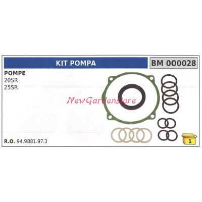 NEWGARDEN Kit De Juntas Bomba Universal Bertolini 20sr 25sr 000028 NEWGARDEN Kit De Juntas Bomba Universal Bertolini 20sr 25sr 000028