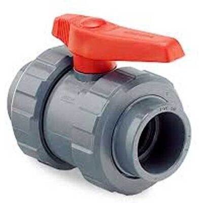 Válvula de Bola PVC Hidroten 75mm para Fontanería Válvula de Bola PVC Hidroten 75mm para Fontanería