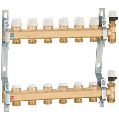 CALEFFI Colector con Válvulas - Sistema de Distribución CALEFFI Colector con Válvulas - Sistema de Distribución