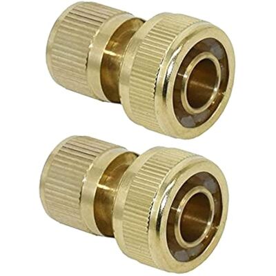 OEM Conector De Riego De Latón De 19 Mm (3/4"), Conector De Manguera De Acoplamiento Rápido Para Jardín (paquete De 2) OEM Conector De Riego De Latón De 19 Mm (3/4"), Conector De Manguera De Acoplamiento Rápido Para Jardín (paquete De 2)