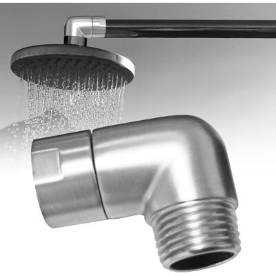 JUSCH Adaptador De Brazo De Ducha De 90 Grados, Adaptador De Codo De Extensión De Cabezal De Ducha, Conector De Manguera De Ducha Para Ducha De Mano JUSCH Adaptador De Brazo De Ducha De 90 Grados, Adaptador De Codo De Extensión De Cabezal De Ducha, Conector De Manguera De Ducha Para Ducha De Mano