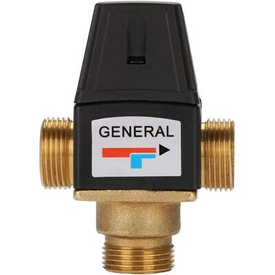 Zolginah Válvula Mezcladora Termostática, 3 Vías Dn20 Rosca Macho Válvula Mezcladora Termostática De Latón Para Calentador De Agua Solar Zolginah Válvula Mezcladora Termostática, 3 Vías Dn20 Rosca Macho Válvula Mezcladora Termostática De Latón Para Calentador De Agua Solar