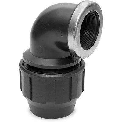 Hidroten - Fitting Pe Codo 90º Hembra 110x4 Rfz Hidroten - Fitting Pe Codo 90º Hembra 110x4 Rfz