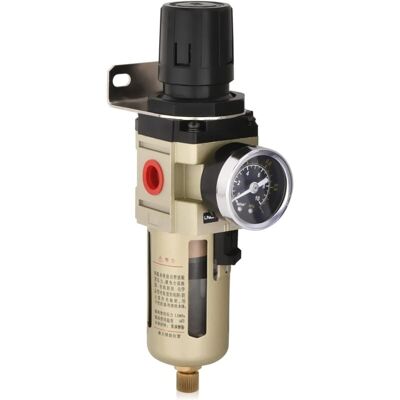 Separador De Agua Forehill, Regulador De Presión Para Compresor De Aire Con Filtro Metálico, Filtro De 3/8". Separador De Agua Forehill, Regulador De Presión Para Compresor De Aire Con Filtro Metálico, Filtro De 3/8".