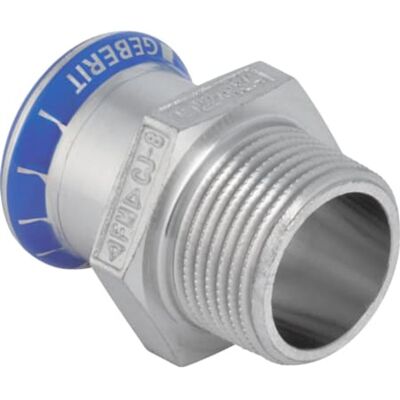 Geberit Mapress Acero Inoxidable Transición Con Rosca Exterior (sin Labs), Dn 25 / 32, Dø 28 Mm, 81718 Geberit Mapress Acero Inoxidable Transición Con Rosca Exterior (sin Labs), Dn 25 / 32, Dø 28 Mm, 81718