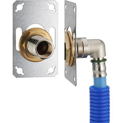 NOYON & THIEBAULT Noyon&thiebault - Fixsystem Simple : Kit Completo Para La Fijación De Un Solo Grifo Mural M1/2' (15x21) Codo De Alimentación Para Engarzar En Tubo Per - Ø 16 Mm, Salida Hembra 1/2' (15x21) - 3327-16pl NOYON & THIEBAULT Noyon&thiebault - Fixsystem Simple : Kit Completo Para La Fijación De Un Solo Grifo Mural M1/2' (15x21) Codo De Alimentación Para Engarzar En Tubo Per - Ø 16 Mm, Salida Hembra 1/2' (15x21) - 3327-16pl