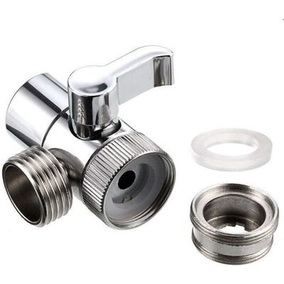 ENLENK Válvula De Cierre De Latón De 3 Vías, Válvula De Conmutación, Válvula De Aguja, Grifo De Parada De 3 Vías Con 2 Adaptadores + Cinta De Teflón Para Lavabo Y Derivación De Agua ENLENK Válvula De Cierre De Latón De 3 Vías, Válvula De Conmutación, Válvula De Aguja, Grifo De Parada De 3 Vías Con 2 Adaptadores + Cinta De Teflón Para Lavabo Y Derivación De Agua