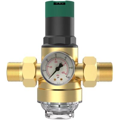 OEM Reductor De Presión De Agua Dn20 De 3/4" Con Manómetro Y Filtro De Latón, Regulador De Presión, Válvula De Alivio, Reductor De Presión De Agua Ajustable -crezuo OEM Reductor De Presión De Agua Dn20 De 3/4" Con Manómetro Y Filtro De Latón, Regulador De Presión, Válvula De Alivio, Reductor De Presión De Agua Ajustable -crezuo