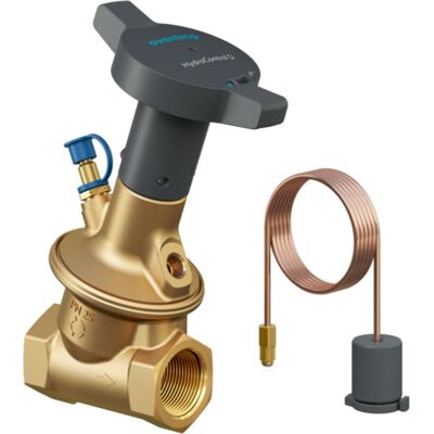 Oventrop Válvula De Regulación De Presión Diferencial Hydrocontrol D Con Rosca Hembra Pn 25 Dn 15, Rp 1/2, Valor Nominal 50-300 Mbar, Con Una Válvula Auxiliar Hydroport Montada, 1064524 Oventrop Válvula De Regulación De Presión Diferencial Hydrocontrol D Con Rosca Hembra Pn 25 Dn 15, Rp 1/2, Valor Nominal 50-300 Mbar, Con Una Válvula Auxiliar Hydroport Montada, 1064524