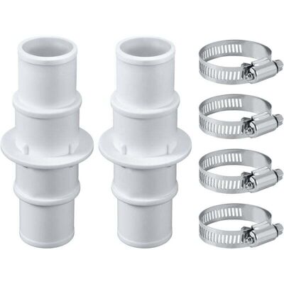 OEM Conectores Para Manguera De Piscina, Con 4 Abrazaderas De Acero Inoxidable. Adaptador Para Manguera De Piscina De 32 Mm O 38 Mm Para Mangueras De Aspiradoras De Piscina, Bombas De Filtro Y Mangueras - OEM Conectores Para Manguera De Piscina, Con 4 Abrazaderas De Acero Inoxidable. Adaptador Para Manguera De Piscina De 32 Mm O 38 Mm Para Mangueras De Aspiradoras De Piscina, Bombas De Filtro Y Mangueras -