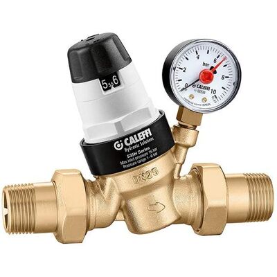 Reductor de presión Caleffi 535041H - Bajo Plomo, Con Manómetro Reductor de presión Caleffi 535041H - Bajo Plomo, Con Manómetro