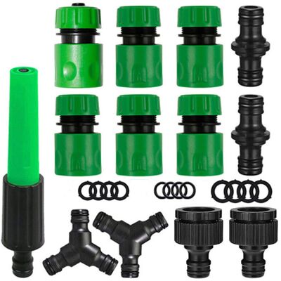 OEM Juego De 13 Conectores Rápidos Para Manguera De Jardín (6 Conectores Rápidos De 1/2", 2 Conectores Dobles, 2 Conectores Para Grifo) - Crezuo OEM Juego De 13 Conectores Rápidos Para Manguera De Jardín (6 Conectores Rápidos De 1/2", 2 Conectores Dobles, 2 Conectores Para Grifo) - Crezuo