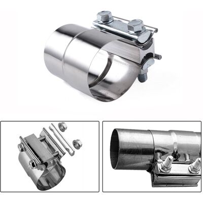Ahlsen - Abrazadera Para Tubo De Escape, Conector Para Tubo De Escape, Abrazadera Para Manguera De Escape, Accesorio Para Tubo De Escape, Manguito De Escape, Abrazaderas De Escape Para Automóvil, 2,5 Pu Ahlsen - Abrazadera Para Tubo De Escape, Conector Para Tubo De Escape, Abrazadera Para Manguera De Escape, Accesorio Para Tubo De Escape, Manguito De Escape, Abrazaderas De Escape Para Automóvil, 2,5 Pu