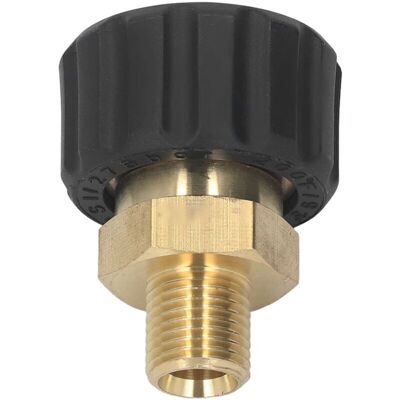 OEM Adaptador Para Hidrolavadora De Alta Presión En Latón Y Caucho, Conector De Manguera Antipresión G1/4 A M22 X 1,5 Mm, Rosca De Manguera Para Reemplazo De 5000 Psi (macho A Crezuo).-crezuo OEM Adaptador Para Hidrolavadora De Alta Presión En Latón Y Caucho, Conector De Manguera Antipresión G1/4 A M22 X 1,5 Mm, Rosca De Manguera Para Reemplazo De 5000 Psi (macho A Crezuo).-crezuo