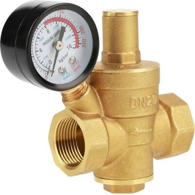 OEM Regulador Reductor De Presión De Agua Ajustable Dn25, Válvula Reductora De Presión De Agua De Latón + Indicador De Presión De Agua OEM Regulador Reductor De Presión De Agua Ajustable Dn25, Válvula Reductora De Presión De Agua De Latón + Indicador De Presión De Agua