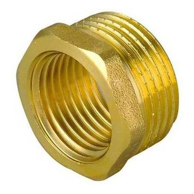 TIEMME 2 X Riduzione Mf In Ottone Giallo Misura: 2"1/2 X 2" TIEMME 2 X Riduzione Mf In Ottone Giallo Misura: 2"1/2 X 2"