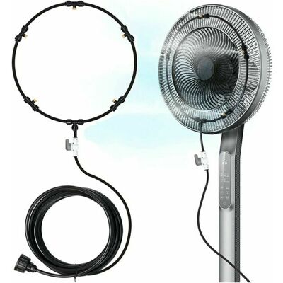 TREETALK Ventilatore Da Esterno E Sistema Di Nebulizzazione: Kit Di Nebulizzazione Per Ventilatori Da Patio, Ventilatori Con Getto D'Acqua, Tubo Di Nebulizzazione Da 6 M, Anello Di Nebulizzazione Da 12 Pollici TREETALK Ventilatore Da Esterno E Sistema Di Nebulizzazione: Kit Di Nebulizzazione Per Ventilatori Da Patio, Ventilatori Con Getto D'Acqua, Tubo Di Nebulizzazione Da 6 M, Anello Di Nebulizzazione Da 12 Pollici