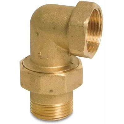 KLASEBO® Accesorio De Rosca De Latón Radiador Codo 90° 1 1/4" Ig X 1 1/4" Ag Tipo Sellado Cónico KLASEBO® Accesorio De Rosca De Latón Radiador Codo 90° 1 1/4" Ig X 1 1/4" Ag Tipo Sellado Cónico