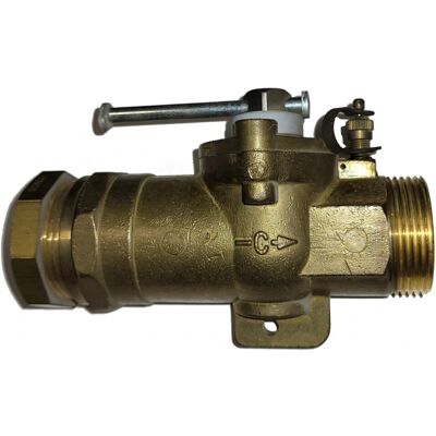 Gurtner - Tipo E, Válvula De Rótula De Gas Con Placa Base De Pe 32/m33x42 Gurtner - Tipo E, Válvula De Rótula De Gas Con Placa Base De Pe 32/m33x42