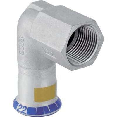 Geberit Mapress Acero Inoxidable Codo De Transición 90° Con Rosca Hembra (gas), Dn 32, 34148 Geberit Mapress Acero Inoxidable Codo De Transición 90° Con Rosca Hembra (gas), Dn 32, 34148
