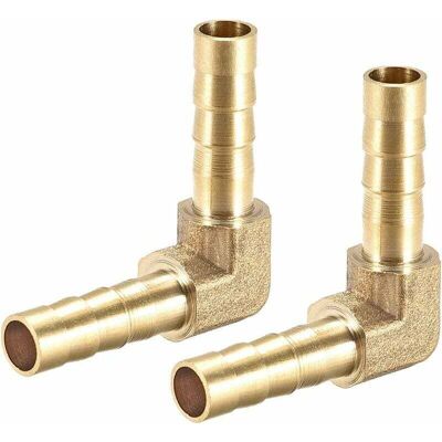 DPZO Mapa 2 Piezas Conector De Manguera De Latón Con Púas De 6 Mm, Codo De 90 Grados, Acoplador De Tubo DPZO Mapa 2 Piezas Conector De Manguera De Latón Con Púas De 6 Mm, Codo De 90 Grados, Acoplador De Tubo
