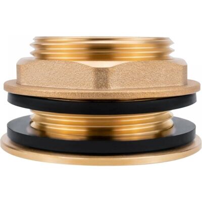 OEM Incluye 2 Juntas - Rosca Interna De 1,26" - Paso Universal Para Depósito De Agua De Lluvia - Paso De Latón Para Conexión De Grifo O Válvula De Drenaje OEM Incluye 2 Juntas - Rosca Interna De 1,26" - Paso Universal Para Depósito De Agua De Lluvia - Paso De Latón Para Conexión De Grifo O Válvula De Drenaje