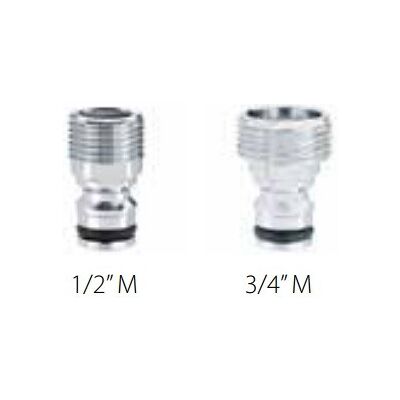 Claber - Conector Rosca Macho Metal Jet Medidas: 1/2" M (15 - 21 Mm) Claber - Conector Rosca Macho Metal Jet Medidas: 1/2" M (15 - 21 Mm)