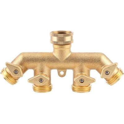 OEM Divisor De Manguera, Separador De Manguera De Jardín De Latón De 4 Vías, Adaptador De Manguera, Válvula De Bola Para Manguera, Conector De Válvula De Grifo De Agua OEM Divisor De Manguera, Separador De Manguera De Jardín De Latón De 4 Vías, Adaptador De Manguera, Válvula De Bola Para Manguera, Conector De Válvula De Grifo De Agua