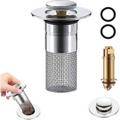 OEM Desagüe Automático Para Lavabo Con Filtro Extraíble De 34-40 Mm – Mecanismo De Latón – Cesta De Filtro De Acero Inoxidable – Fácil Instalación OEM Desagüe Automático Para Lavabo Con Filtro Extraíble De 34-40 Mm – Mecanismo De Latón – Cesta De Filtro De Acero Inoxidable – Fácil Instalación