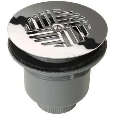 Válvula De Desagüe Sifónica Diámetro 90mm Salida Vertical Rejilla Inox - Nicoll Válvula De Desagüe Sifónica Diámetro 90mm Salida Vertical Rejilla Inox - Nicoll
