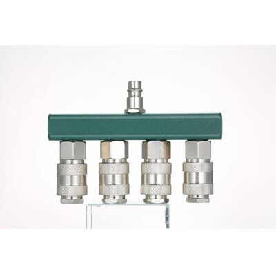 Conector Rápido De 4 Vías, Rosca Npt De 1/4', Acoplamiento De Manguera De Aire, Conectores Neumáticos, - Ahlsen Conector Rápido De 4 Vías, Rosca Npt De 1/4', Acoplamiento De Manguera De Aire, Conectores Neumáticos, - Ahlsen